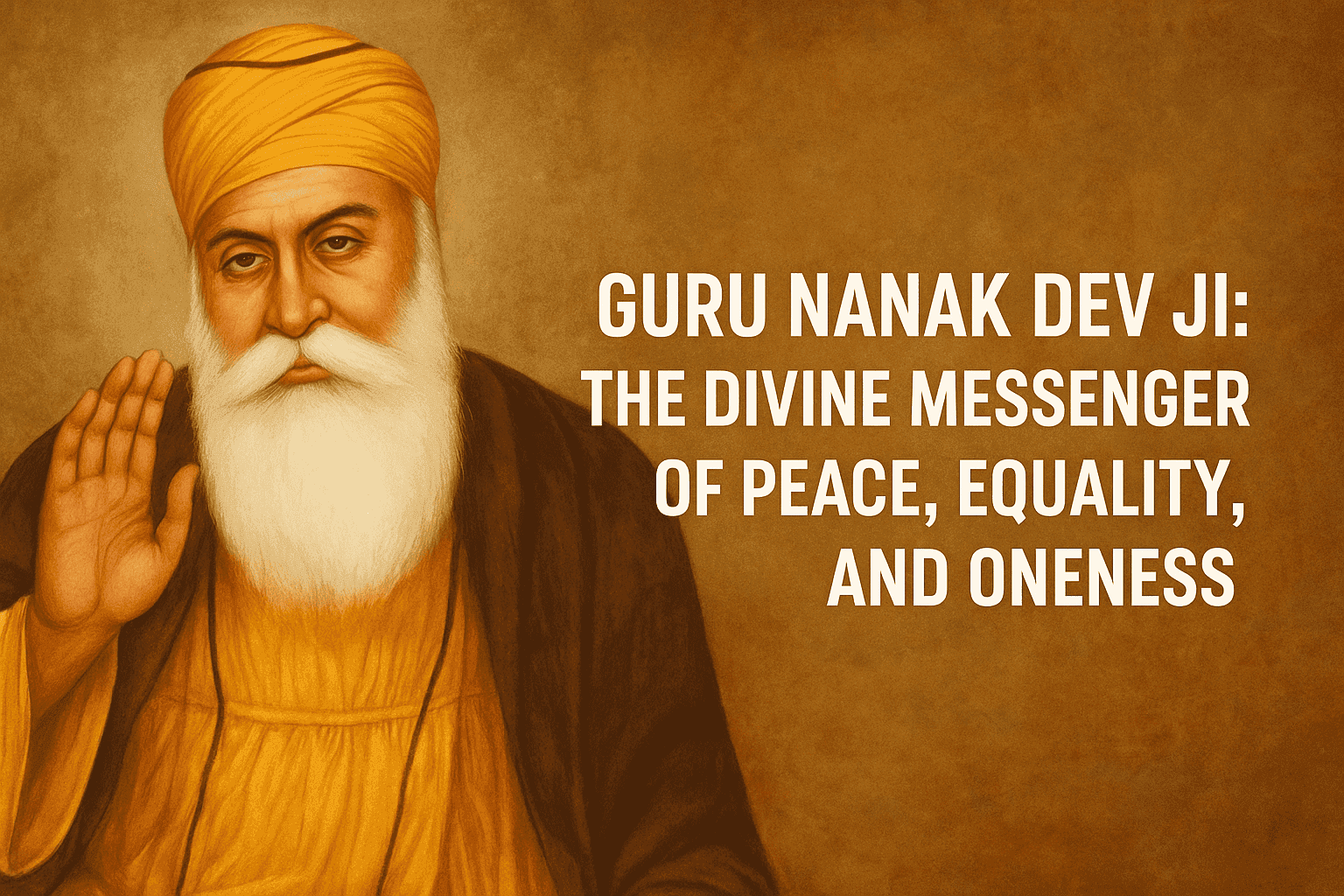 Guru Nanak Dev Ji: The Divine Messenger of Unity, Truth & Compassion